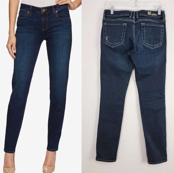 Kut from the Kloth Dianna Skinny Stretch Dark Wash Jeans Size 4 - Picture 1 of 14